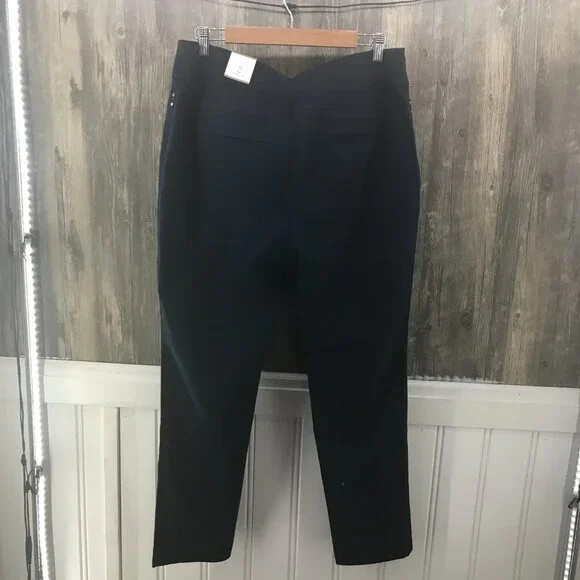 Chico's navy stretch pull-on dress pants size L new with tags - Picture 3 of 3
